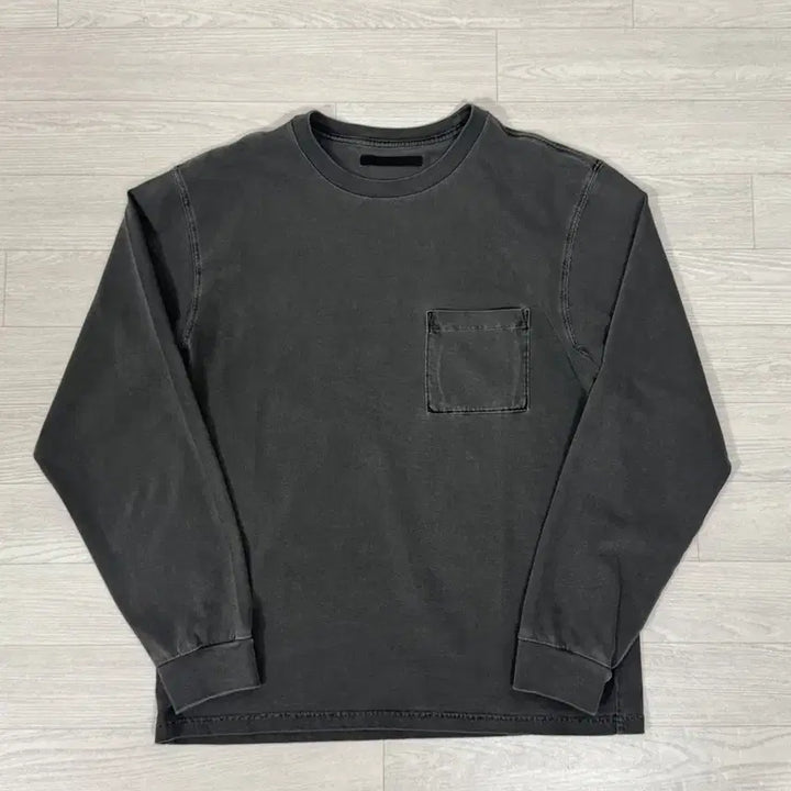 [BUNJANG] HTAE Rough Pocket Long Sleeve 80s Charcoal M / HTAE 러프 포켓 롱슬리브 80s 차콜 M