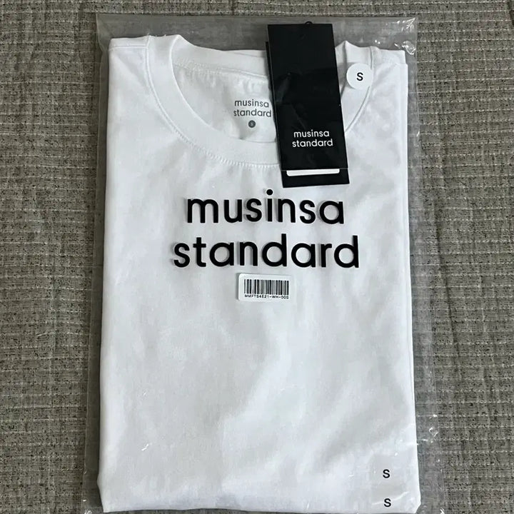 [BUNJANG] Musinsa Standard Short Sleeve T-Shirt White S (New) / 무신사 스탠다드 반팔 티셔츠 흰색 S (새상품)