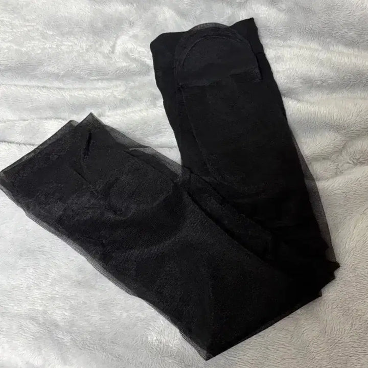 [BUNJANG] Black Stockings (15D, Used, Free Size) / 착샷 | 검정스타킹 중고