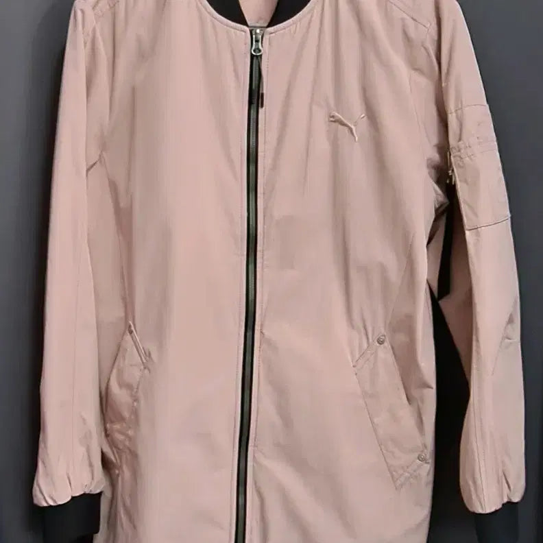 [SOLD OUT] PUMA 핑크 롱 봄버 자켓