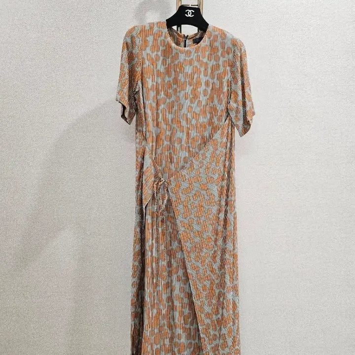[BUNJANG] COS Polka Dot Vertical Stripe Wrap Style Maxi Dress / cos