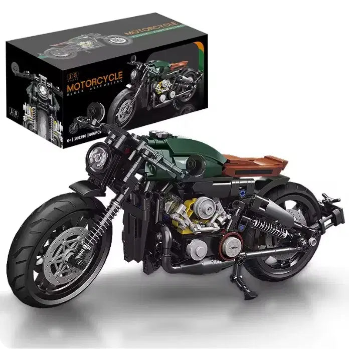 [BUNJANG] M MENBIS 600+pcs 1:8 Scale Super Motorcycle Building Blocks Set / 600pcs 슈퍼 오토바이 조립 블럭세트 클래식 블록 바이크 DIY