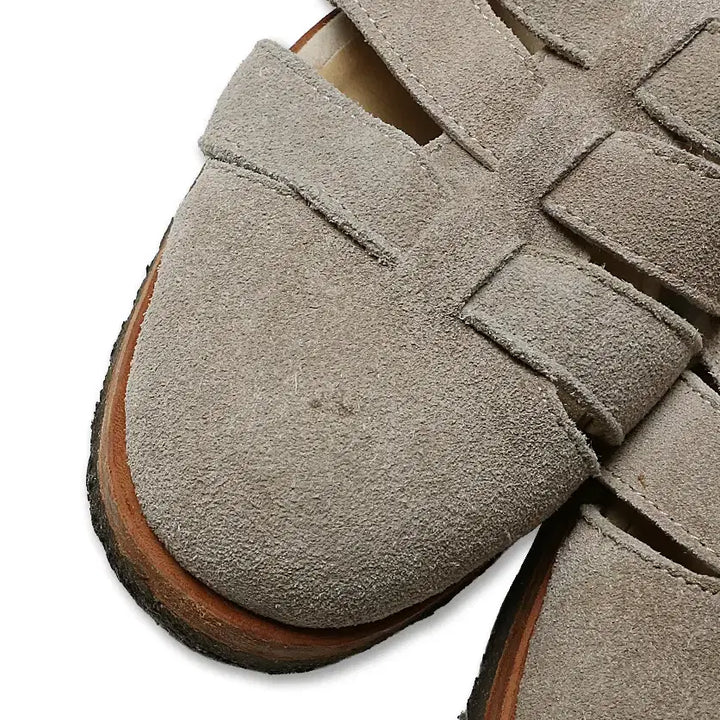 [BUNJANG] Kenneth Field Beige Suede Gurkha Sandals / 케네스 필드 [Kenneth Field] 베이지 스웨이드 구르카 샌들