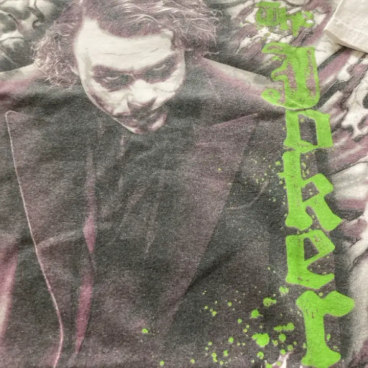 [BUNJANG] Vintage Dark Knight Joker T-Shirt White L / 빈티지 다크나이트 조커 joker 반팔 티셔츠 화이트 L