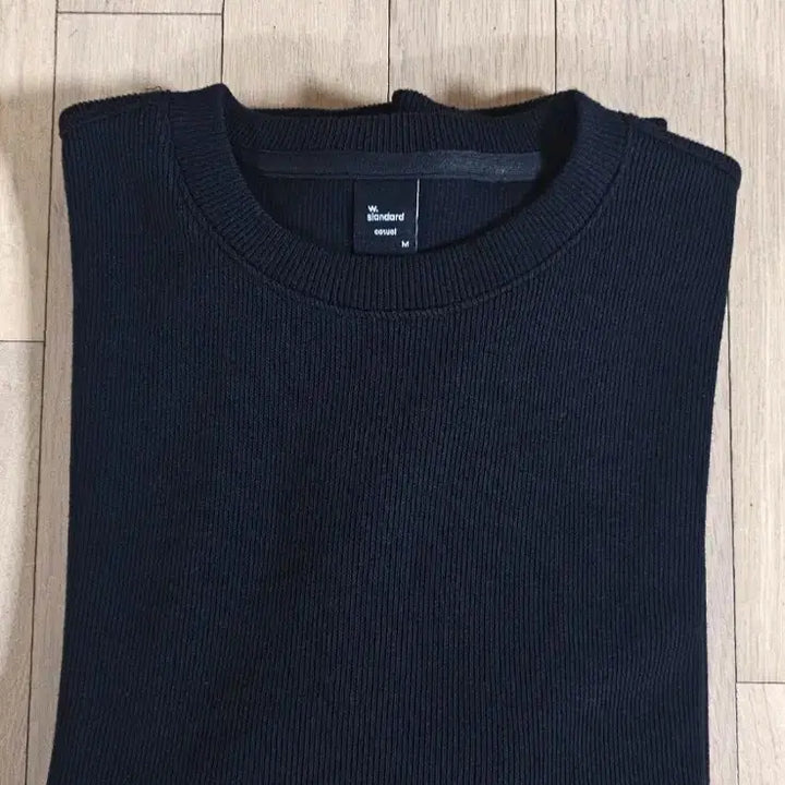 [BUNJANG] W Standard Sweatshirt T-shirt Black / (새상품)더블유스탠다드 맨투맨 티셔츠