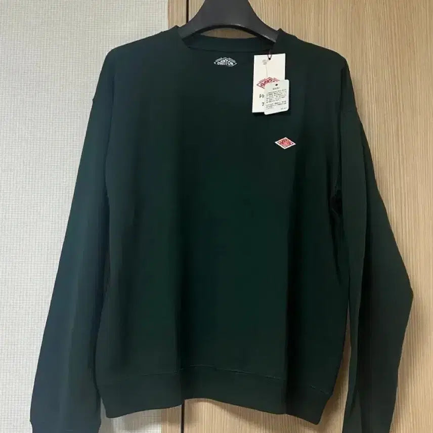 [BUNJANG] DANTON Long Sleeve Sweatshirt Dark Green Women&