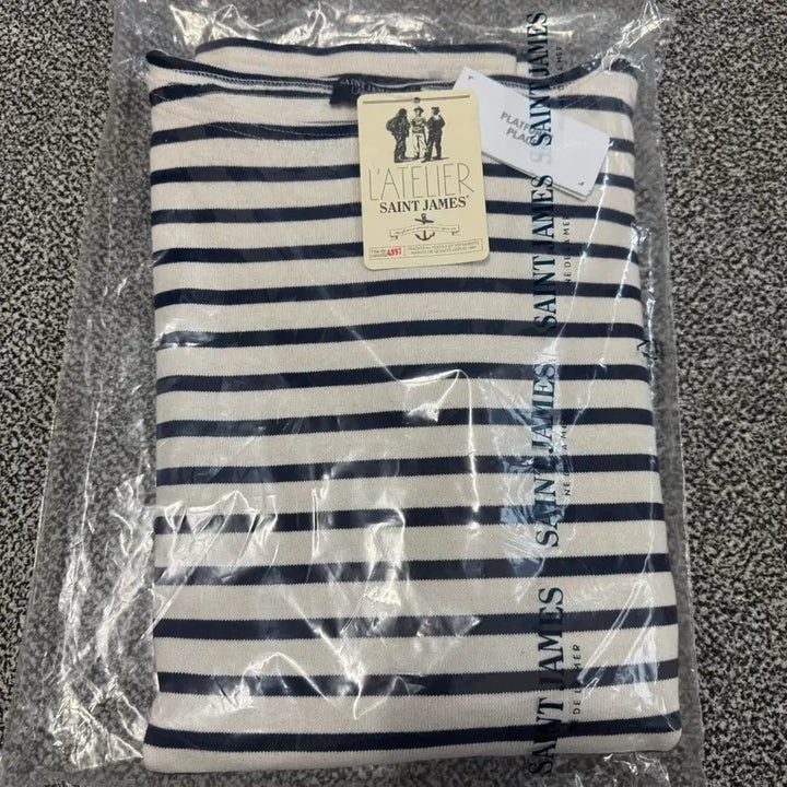 [BUNJANG] Saint James Guildo R T7 Ecru Marine (Navy) Shirt / 세인트제임스 길도R (T7) ASJU2313802-050