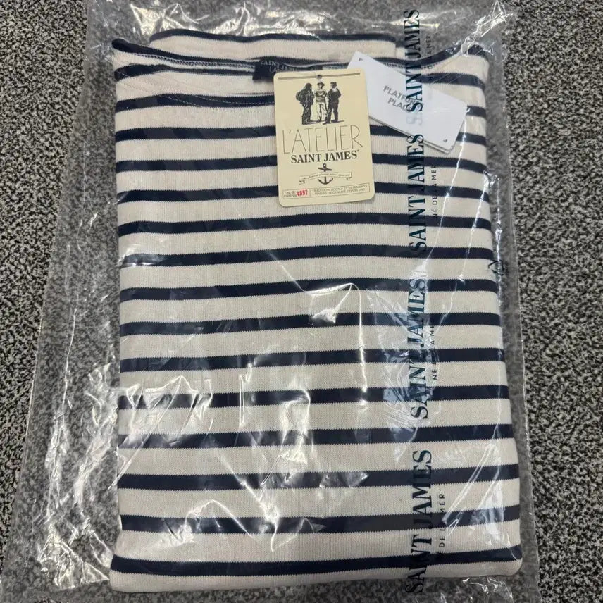 [BUNJANG] Saint James Guildo R T7 Ecru Marine (Navy) Shirt / 세인트제임스 길도R (T7) ASJU2313802-050