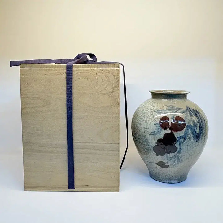 [BUNJANG] Japanese Ceramic Vase with Signature Box / 일본 도예 감도안 화병 항아리 인테리어 소품(수결상자 포함)