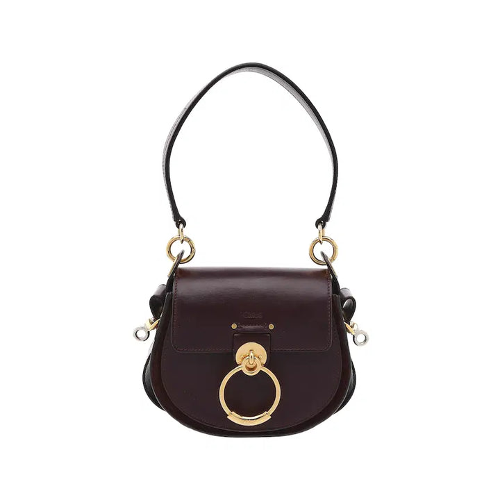 [BUNJANG] Chloe Tess Bag Small Burgundy Calfskin Suede / 끌로에 테스백 스몰