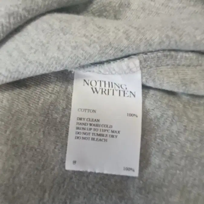 [BUNJANG] Nothing Written Gray Short Sleeve T-Shirt / 나띵리튼 반팔 티셔츠 회색