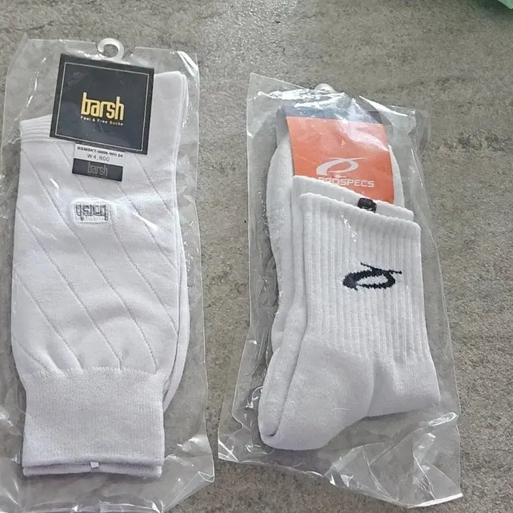 [BUNJANG] Vash x Pro-Specs White Socks Bundle Set (2 Pairs) / (새상품) 바쉬/프로스펙스 흰색 양말 ㅡ 일괄