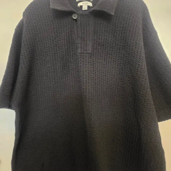 [BUNJANG] COS Seersucker Collar Short Sleeve T-Shirt / 코스 COS 시어서커 카라 반팔 티셔츠 PN8581