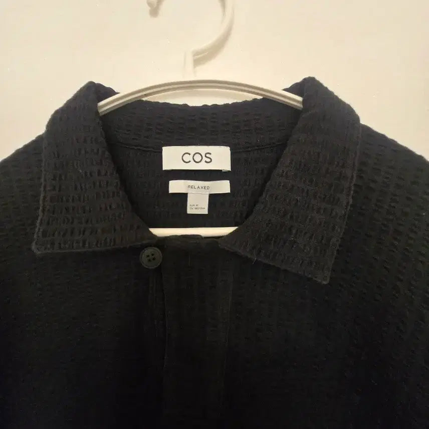 [BUNJANG] COS Seersucker Collar Short Sleeve T-Shirt / 코스 COS 시어서커 카라 반팔 티셔츠 PN8581