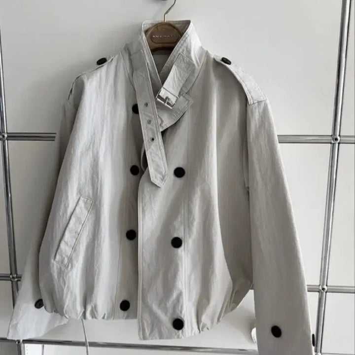 [BUNJANG] Grey Trench Coat / 그레이 트렌치자켓
