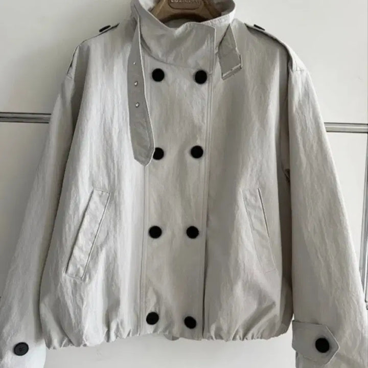 [BUNJANG] Grey Trench Coat / 그레이 트렌치자켓