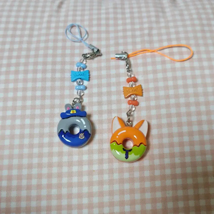 [BUNJANG] Zootopia Character Donut Keychain Set / 주토피아 키링 세트