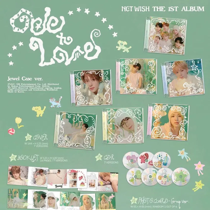 [BUNJANG] NCT WISH Odd to Love Jewel Set (Sealed) / 엔시티위시 NCT WISH 오드투러브 미개봉 쥬얼 7종 세트