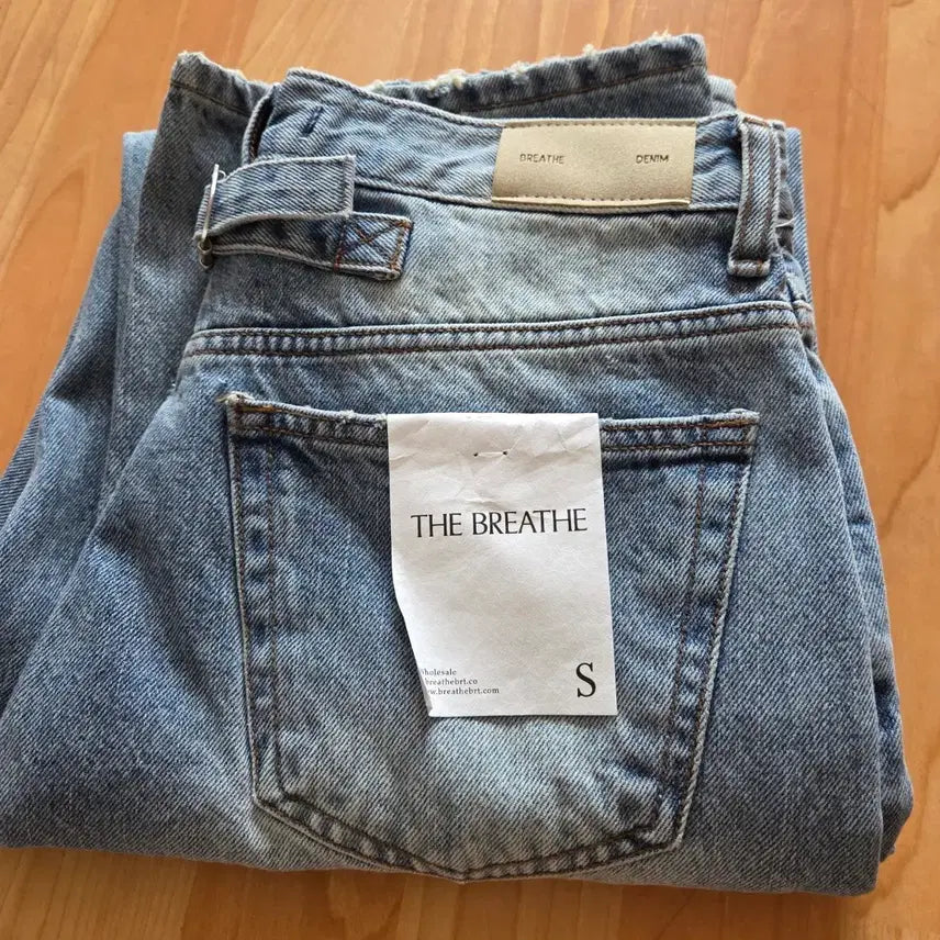 [BUNJANG] Breed Ringslub Light Wash Denim Jeans (S) / 브리드 링슬럽 비죠 연청 데님 새제품 s