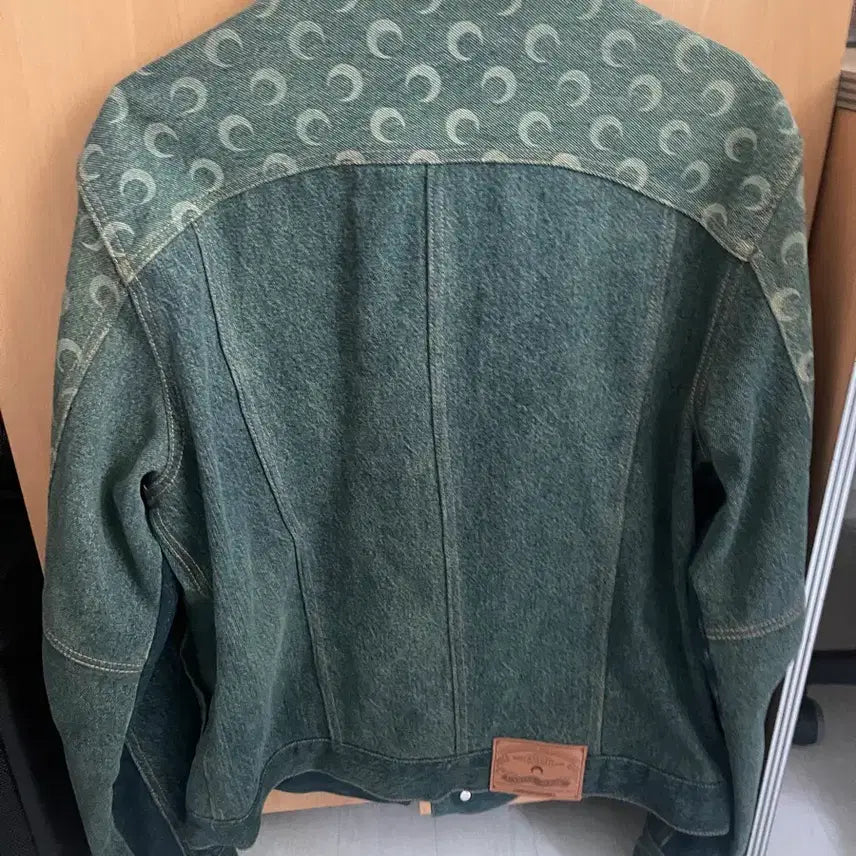 [BUNJANG] Marine Serre Moon Print Denim Jacket / 마린세르 문 프린트 데님 자켓 48