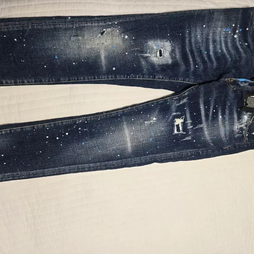 [BUNJANG] Dsquared2 Painting Distressed Jeans Size 48 / 디스퀘어드2 페인팅 데미지진 48