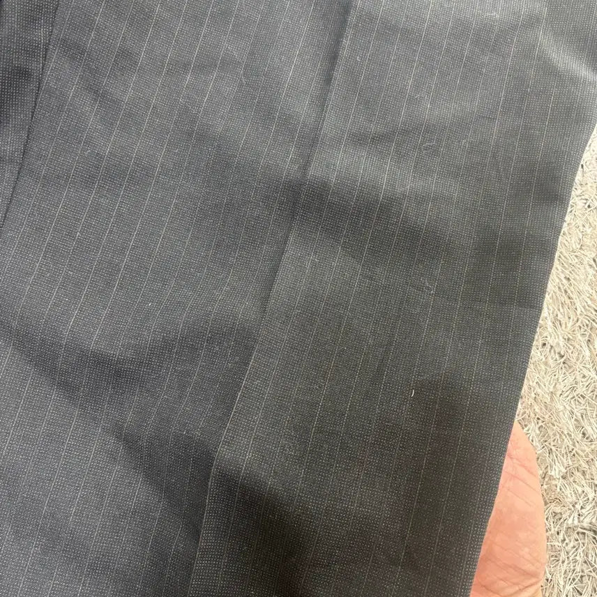 [BUNJANG] Marie Claire Black Striped Roll-Up Slacks - Size 34 / 일제 MARIE CLAIR 슬랙스 사이즈 34