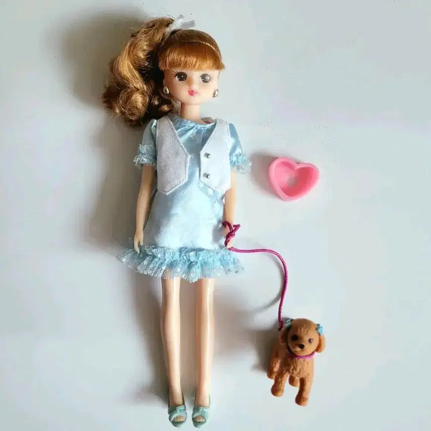 [BUNJANG] Takara Tomy Rika-chan Doll Dog Walking Set / 타카라토미 리카인형 강아지 산책 중고 리카짱 육일돌