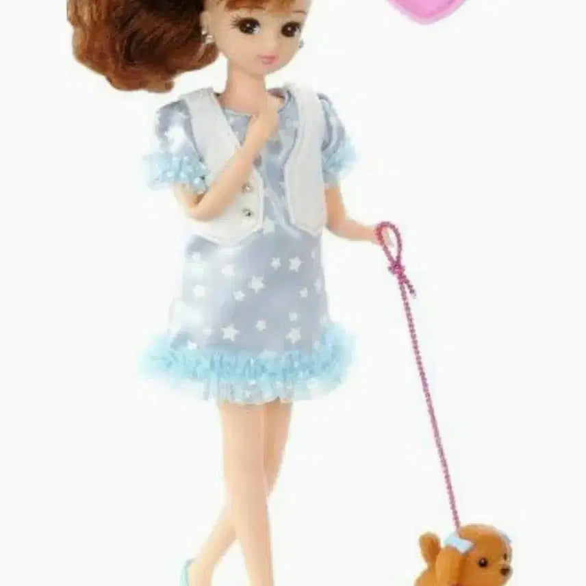 [BUNJANG] Takara Tomy Rika-chan Doll Dog Walking Set / 타카라토미 리카인형 강아지 산책 중고 리카짱 육일돌
