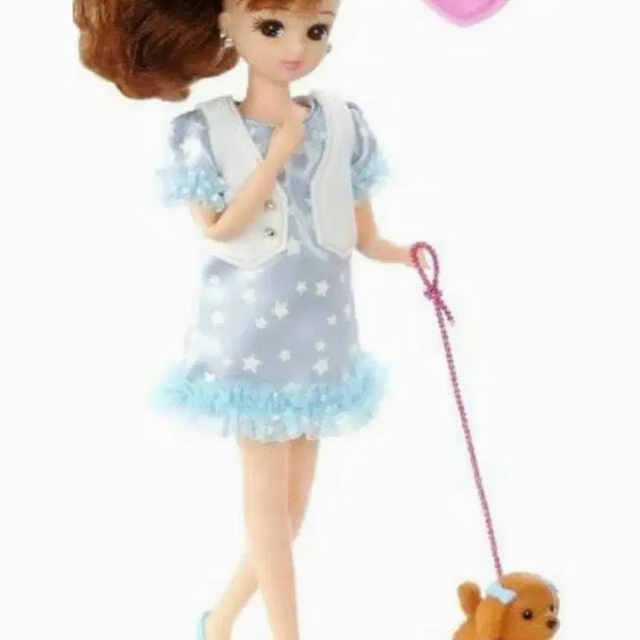 [BUNJANG] Takara Tomy Rika-chan Doll Dog Walking Set / 타카라토미 리카인형 강아지 산책 중고 리카짱 육일돌