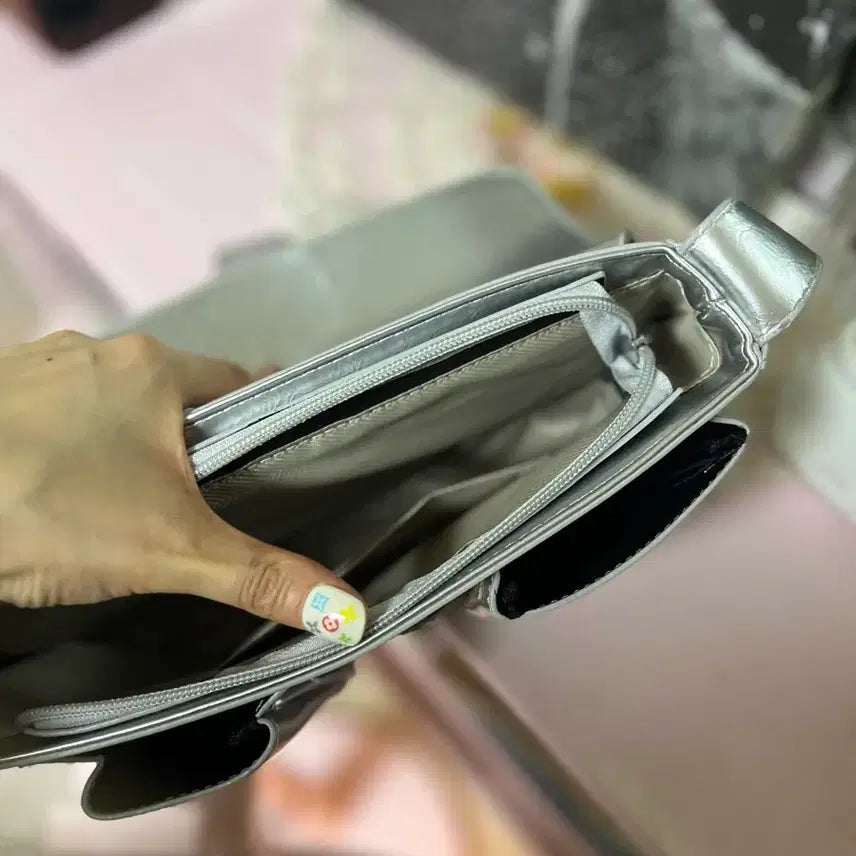 [BUNJANG] Silver Buckle Mini Shoulder Bag / 실버 버클 미니 숄더백