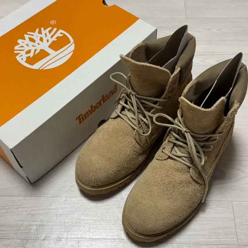 [BUNJANG] Timberland 6-Inch Waterproof Walker Boots Beige (Size 270) / 팀버랜드 25 6인치 워터프루프 워커부츠 베이지 270