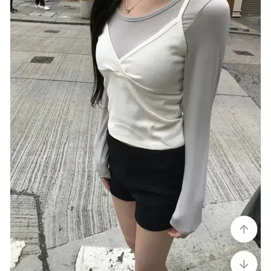 [BUNJANG] Layered Camisole Top Set / 레이어드 나시 탑 세트