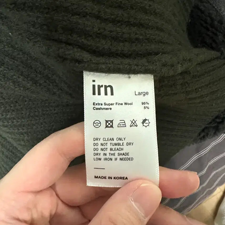 [BUNJANG] Early Birds Round Cardigan - Dark Olive / (L) 이른 새들 라운드 카디건 - 다크 올리브