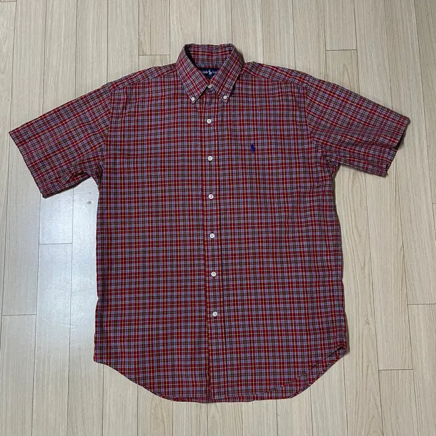 [BUNJANG] Polo Ralph Lauren Checked Short-Sleeve Shirt / 폴로 셔츠 체크 반팔