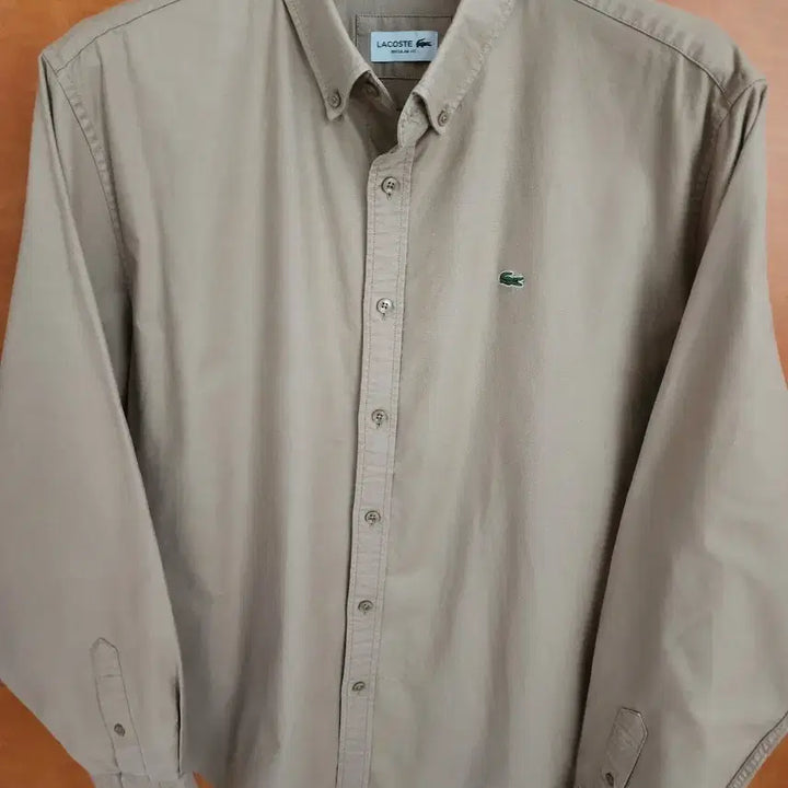 [BUNJANG] Lacoste Beige Long Sleeve Shirt XL / 라코스테 베이지 긴팔 셔츠 팝니다.
