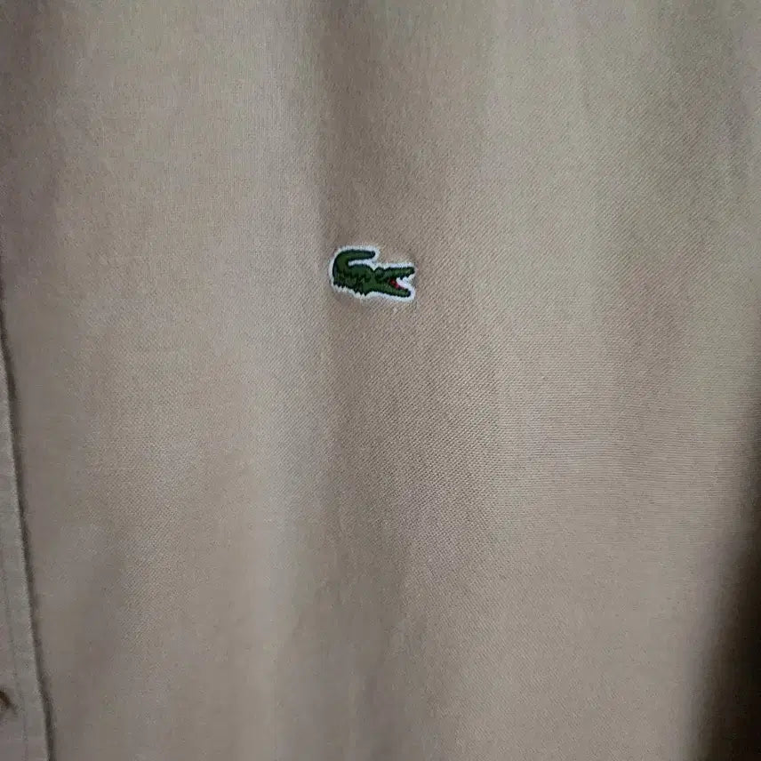 [BUNJANG] Lacoste Beige Long Sleeve Shirt XL / 라코스테 베이지 긴팔 셔츠 팝니다.