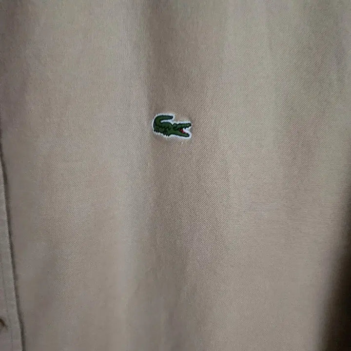 [BUNJANG] Lacoste Beige Long Sleeve Shirt XL / 라코스테 베이지 긴팔 셔츠 팝니다.