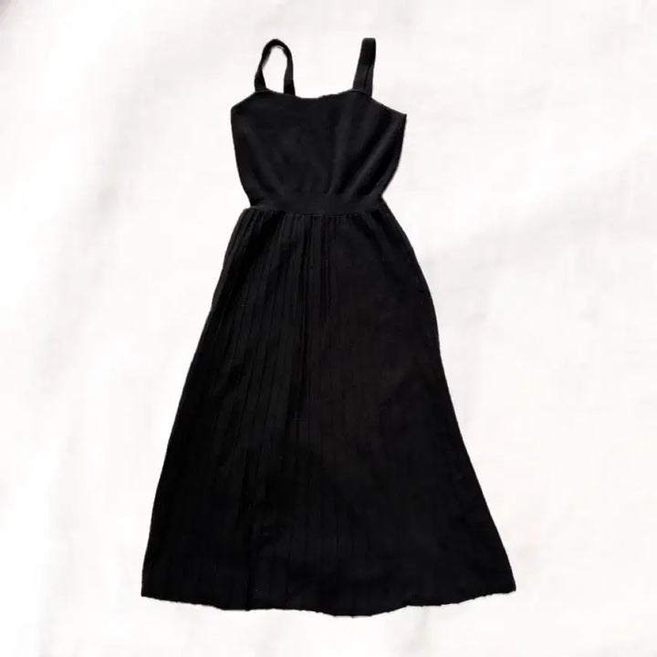 [BUNJANG] Plastic Island Pleats Long Dress / 플라스틱 아일랜드 플리츠 롱 원피스 스나계