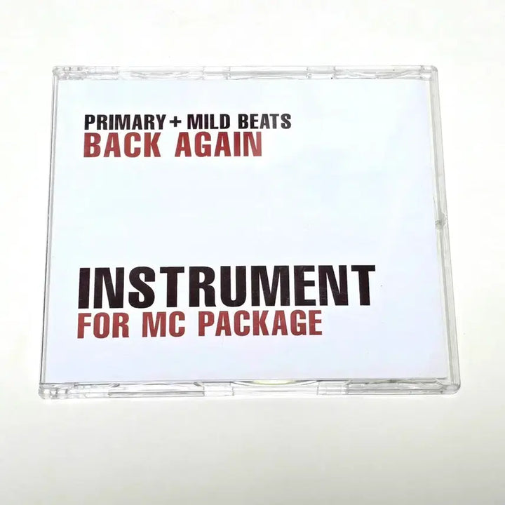 [SOLD OUT] 희귀 프라이머리 마일드비츠 Back Again Inst CD 한국힙합