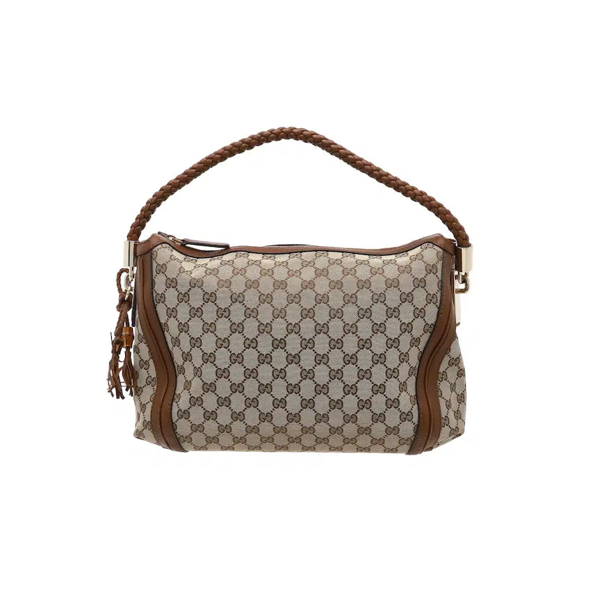 [BUNJANG] Gucci GG Bamboo Tassel Shoulder Bag / 구찌 GG 뱀부 테슬 숄더백