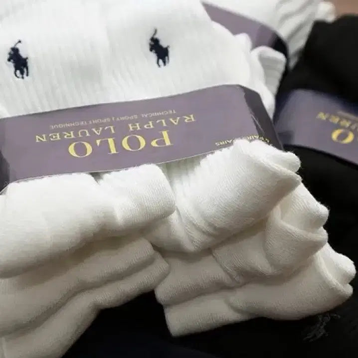 [BUNJANG] Polo Ralph Lauren 6-Pack Cotton Blend Crew Socks / 폴로 랄프로렌 1팩 6켤레 크루삭스 코튼 혼방 남성 여성
