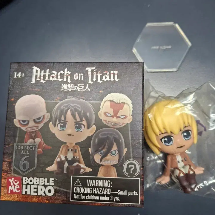 [BUNJANG] Attack on Titan Armin Arlert Bubble Hero Mini Figure (Sealed) / 진격의 거인 버블 히어로 아르민 알레르토 미니 피규어 미개봉