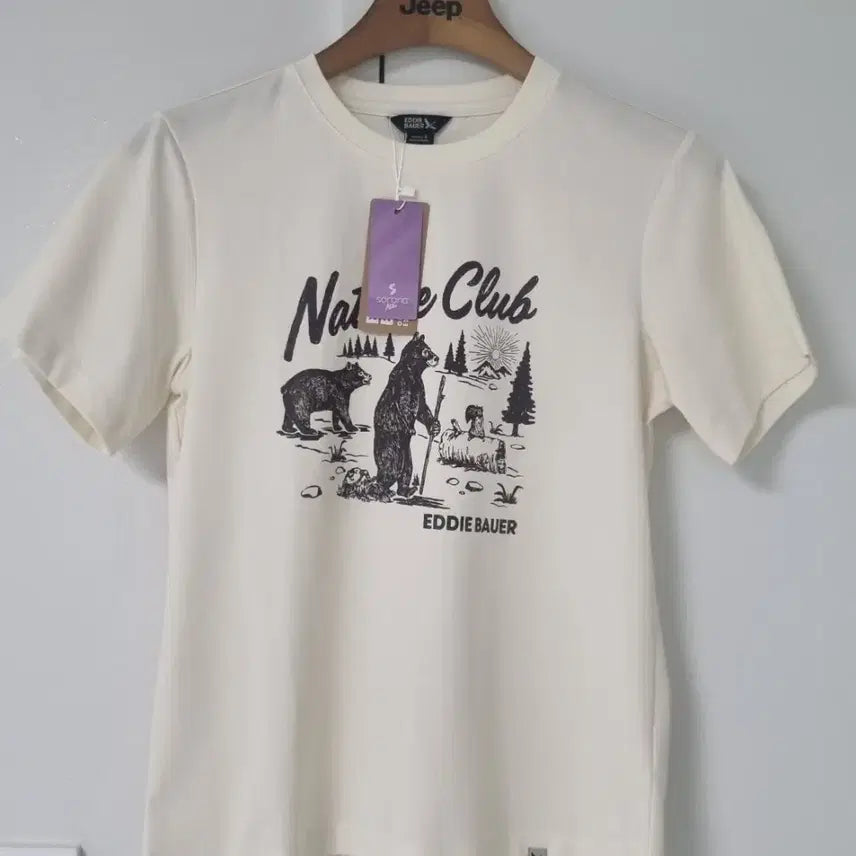 [BUNJANG] Eddie Bauer Original Art Work Short Sleeve T-Shirt / (텍달린 새상품) 에디바우어 여성 오리지널 아트웍 반팔 티셔츠