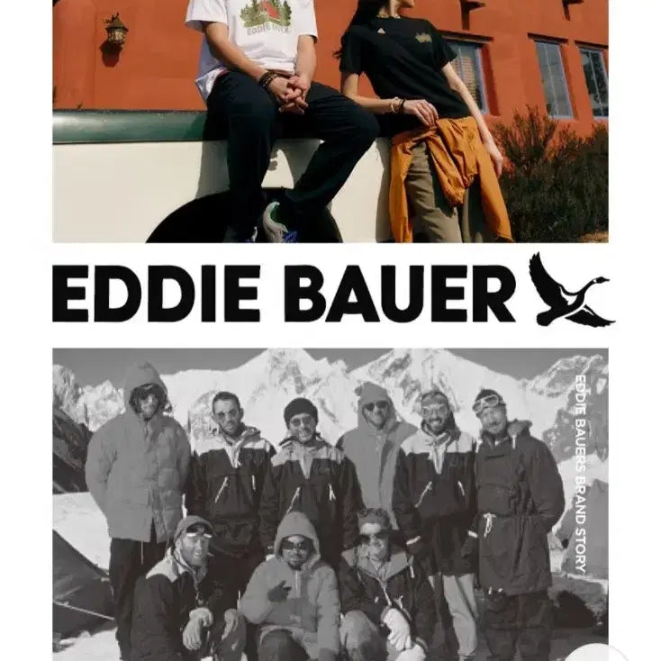 [BUNJANG] Eddie Bauer Original Art Work Short Sleeve T-Shirt / (텍달린 새상품) 에디바우어 여성 오리지널 아트웍 반팔 티셔츠