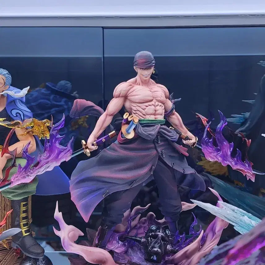 [BUNJANG] Jinshan Roronoa Zoro Resin Statue + DLC (Sealed/Unsealed) / 원피스 레진 피규어 jinshan조로+DLC(개봉양품 직구상품)