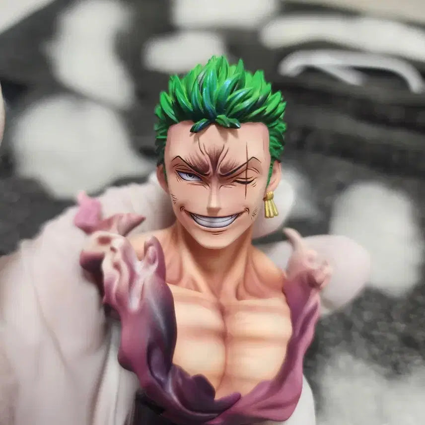 [BUNJANG] Jinshan Roronoa Zoro Resin Statue + DLC (Sealed/Unsealed) / 원피스 레진 피규어 jinshan조로+DLC(개봉양품 직구상품)