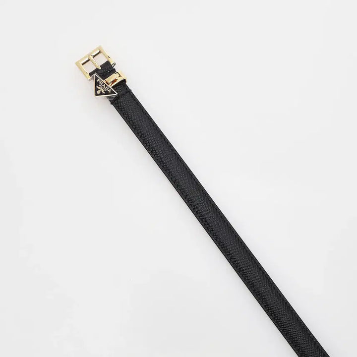 [BUNJANG] Prada Saffiano Leather Belt Black / 프라다 사피아노 가죽 벨트