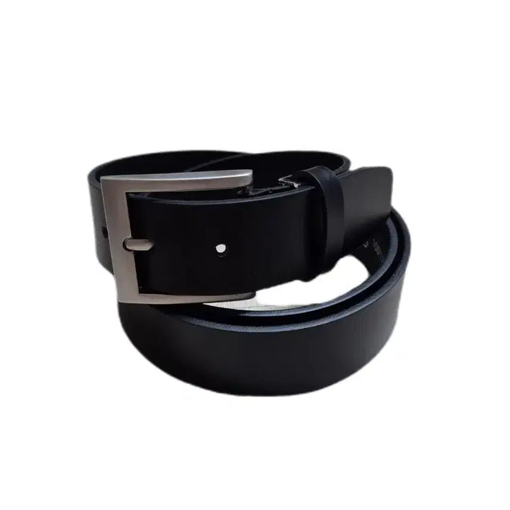 [BUNJANG] Castiel Italian Genuine Leather Belt 33mm Width Black / CASTIEL 이태리 직수입가죽 벨트