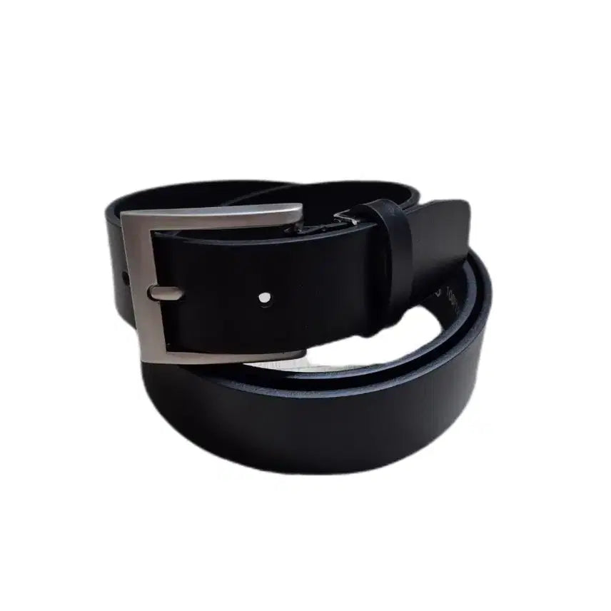 [BUNJANG] Castiel Italian Genuine Leather Belt 33mm Width Black / CASTIEL 이태리 직수입가죽 벨트