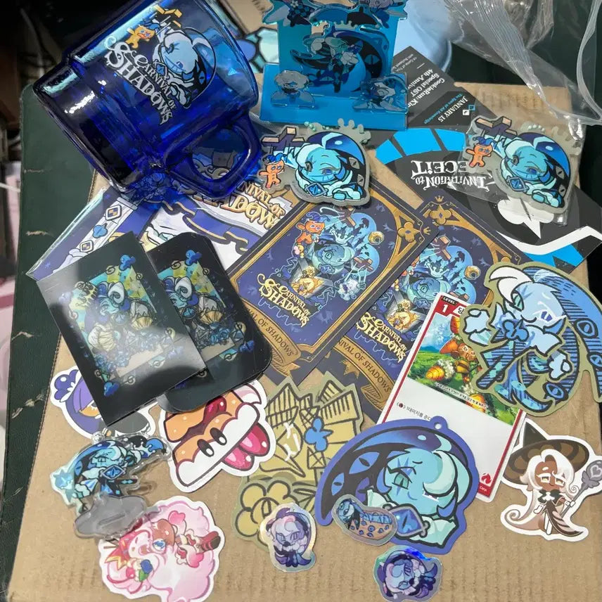 [BUNJANG] Shadow Milk Cookie Bundle Set - Cookie Run Kingdom Goods / 쉐도우밀크 쿠키 쿠키런킹덤 굿즈 일괄